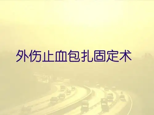 外伤止血包扎固定术-PPT课件