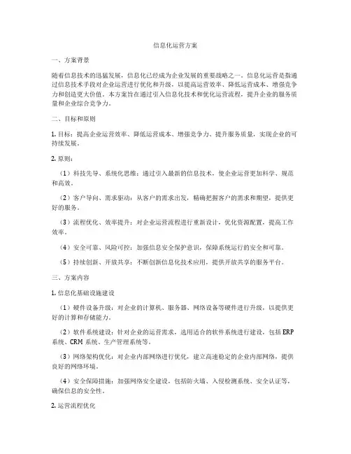 信息化运营方案