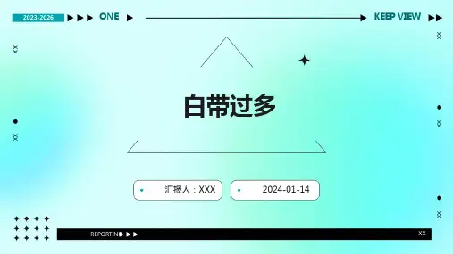 白带过多介绍PPT培训课件