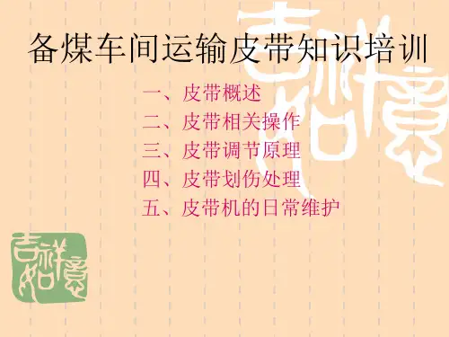运输皮带知识