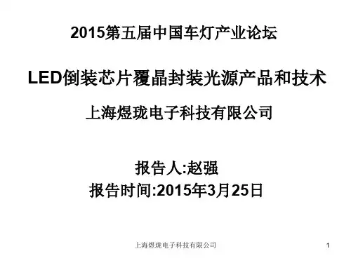 LED倒装芯片覆晶封装光源产品和技术-(煜珑电子-赵强)