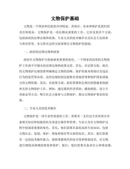 文物保护基础
