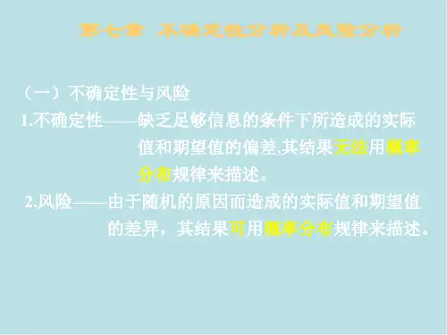 工程经济学07不确定性分析