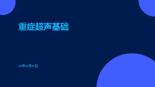 (医学课件)重症超声基础