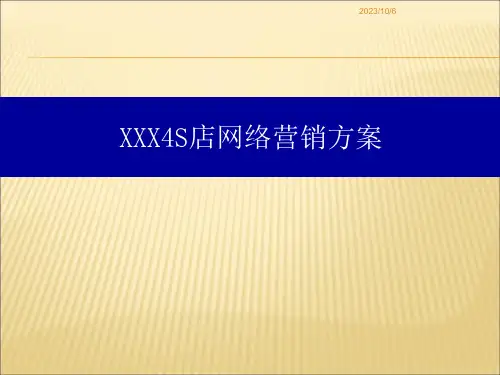汽车4S店网络营销方案