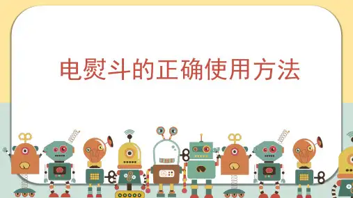 电熨斗的正确使用方法ppt
