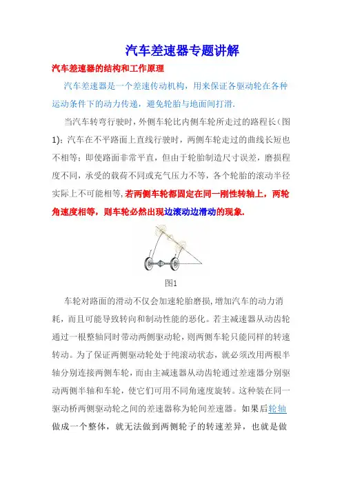 汽车差速器大全