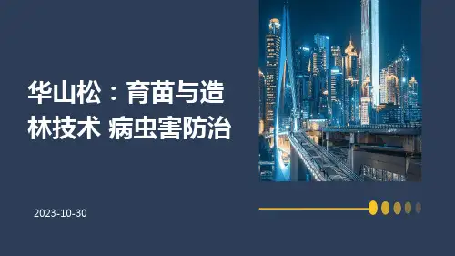 华山松：育苗与造林技术 病虫害防治