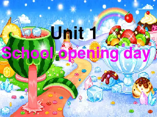 剑桥一级下Unit1-8_ppt