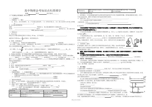 高中物理知识点总结填空5