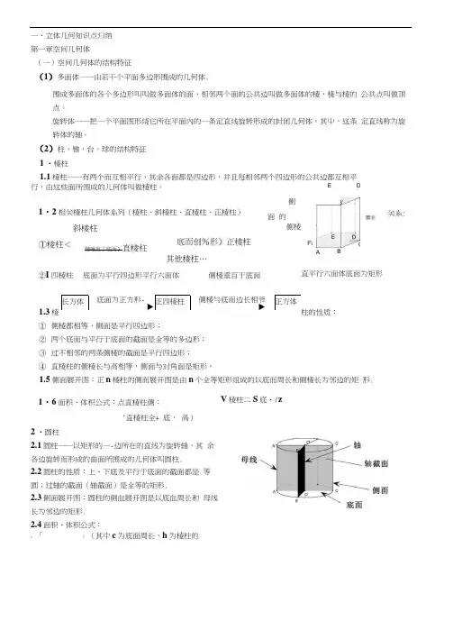 ★立体几何知识点归纳.docx