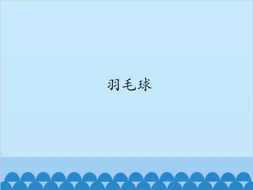 人教版九年级体育与健康课件—第五章：羽毛球(共14张PPT)