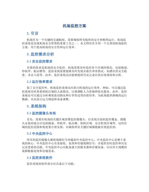 机场监控方案
