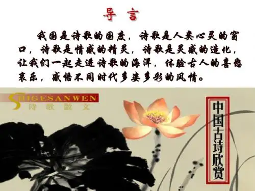文化9课 诗歌与小说