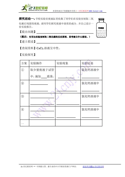 神奇的甘蓝液  实验报告