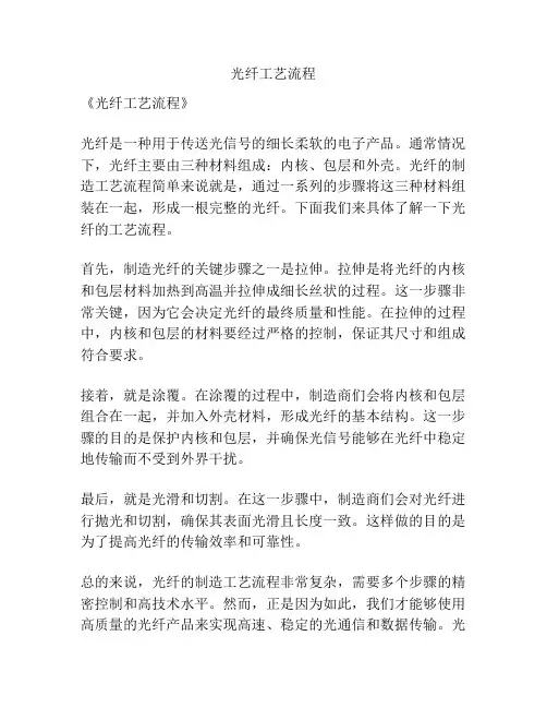 光纤工艺流程