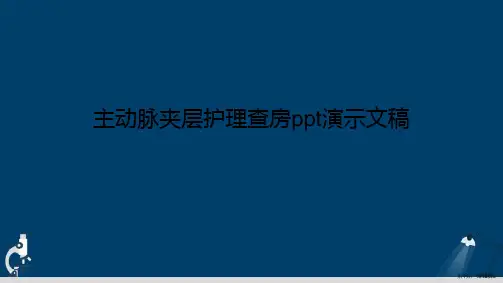 主动脉夹层护理查房ppt演示文稿