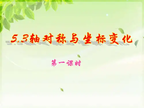 鲁教版(五四制)七年级上册数学课件5.3.1轴对称与坐标变化1课件
