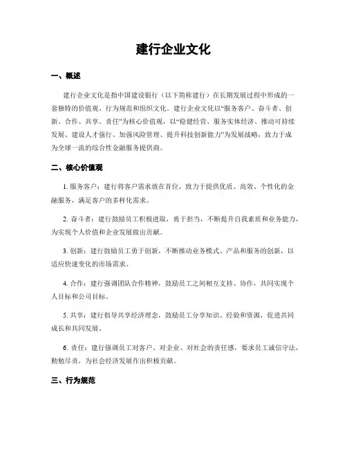 建行企业文化