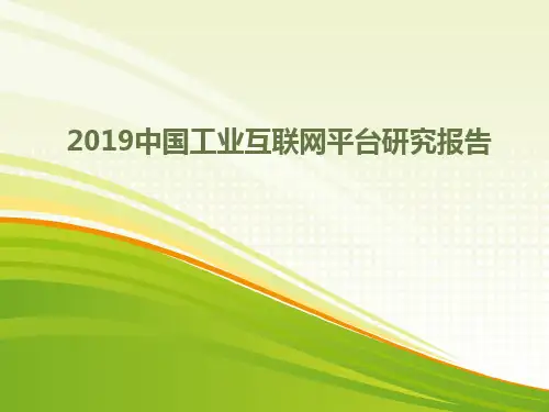2019中国工业互联网平台研究报告