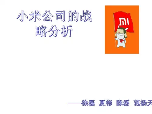 小米公司战略分析