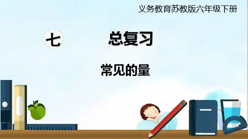 六年级下册数学课件 - 第4课时   常见的量  苏教版(共15张PPT)