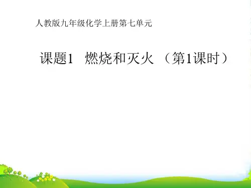 人教版 九年级化学《燃烧与灭火》课件(共14张PPT)