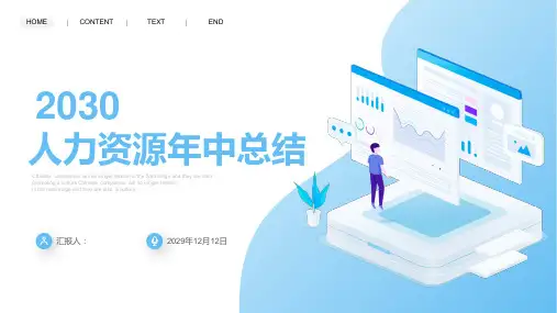 人力资源年中总结PPT