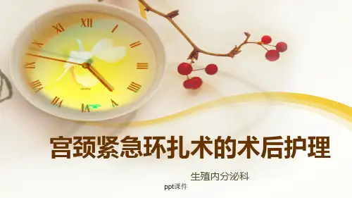宫颈紧急环扎术的术后护理  ppt课件