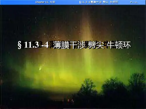 113-4薄膜干涉劈尖牛顿环