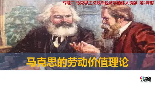 课件9：2.2 马克思的劳动价值理论