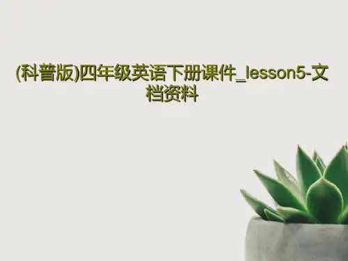 (科普版)四年级英语下册课件_lesson5-文档资料共18页PPT