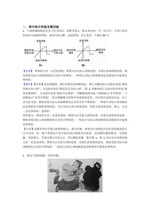 2020-2021全国各地高考语文分类：图文转换综合题汇编含详细答案