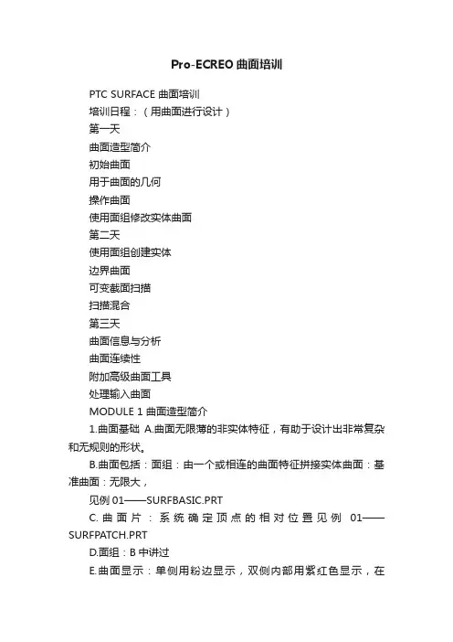 Pro-ECREO曲面培训