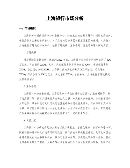 上海银行市场分析