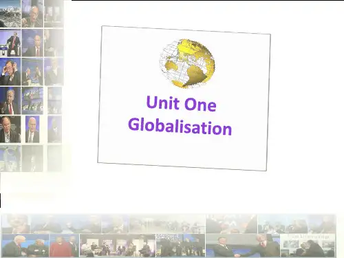 商务英语 Unit 1 globalisationPPT课件