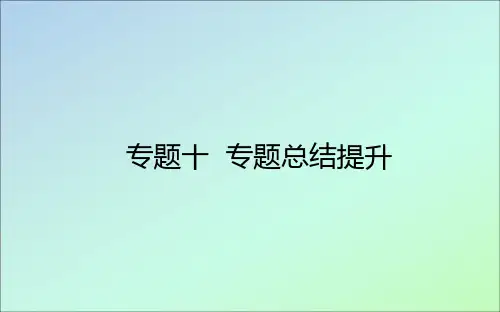 2021高考历史一轮复习专题十各国经济体制的创新和调整专题总结提升课件人民版