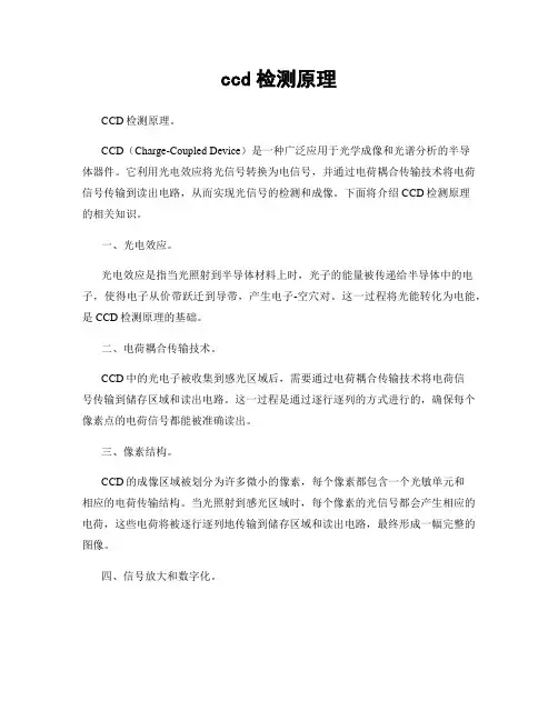 ccd检测原理