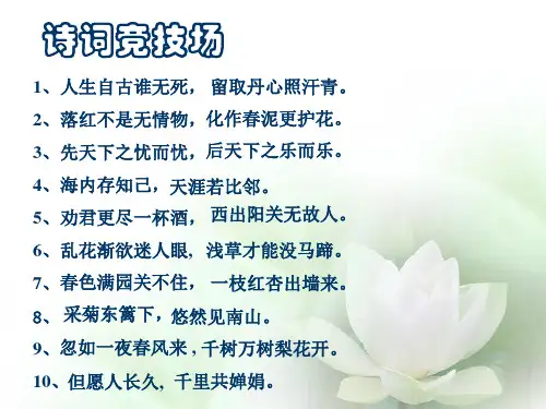古诗词在作文中的运用共28页