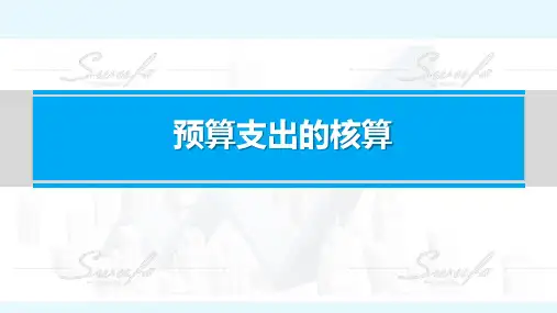 政府会计：预算支出的核算