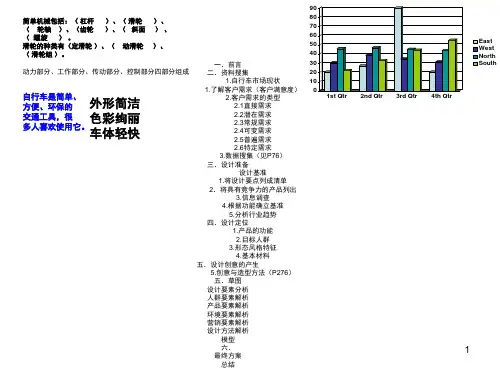 自行车设计简要分析参考PPT