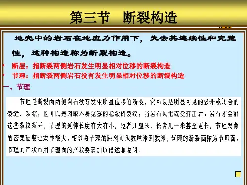 煤矿地质学4地质构造-3断裂构造