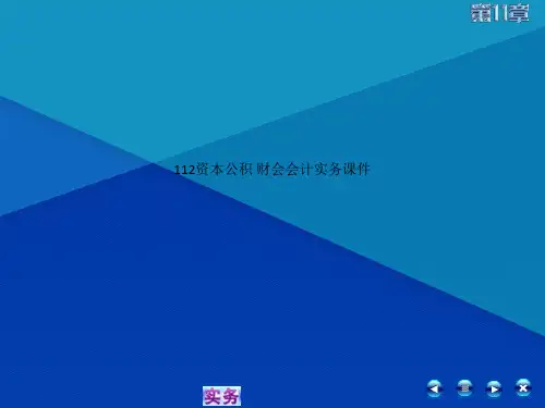 Get清风112资本公积 财会会计实务课件