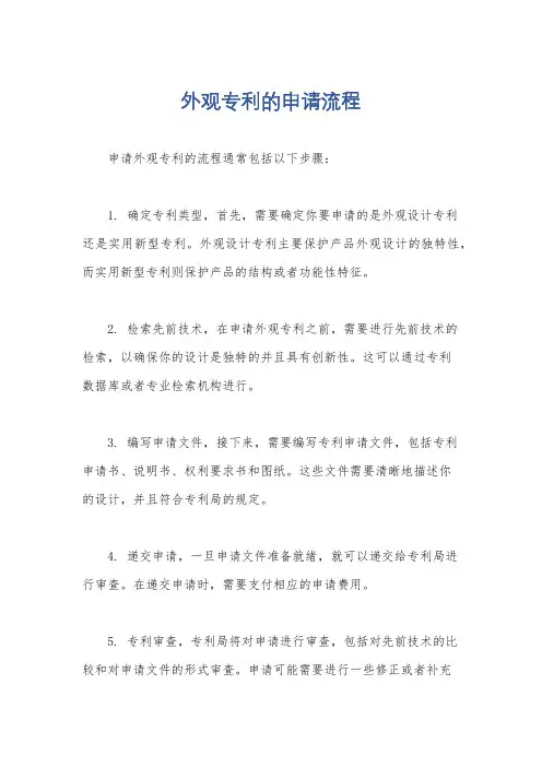 外观专利的申请流程