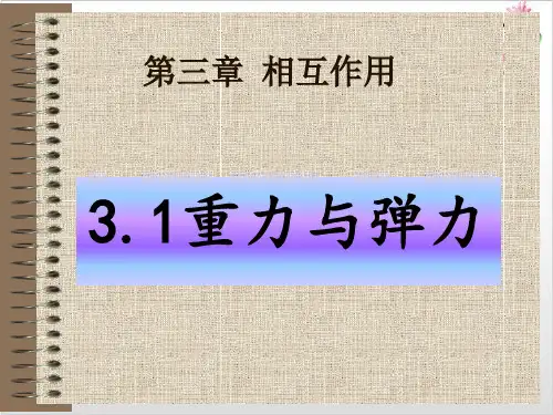 新人教版高一物理必修一第三章重力与弹力)-ppt精品课件