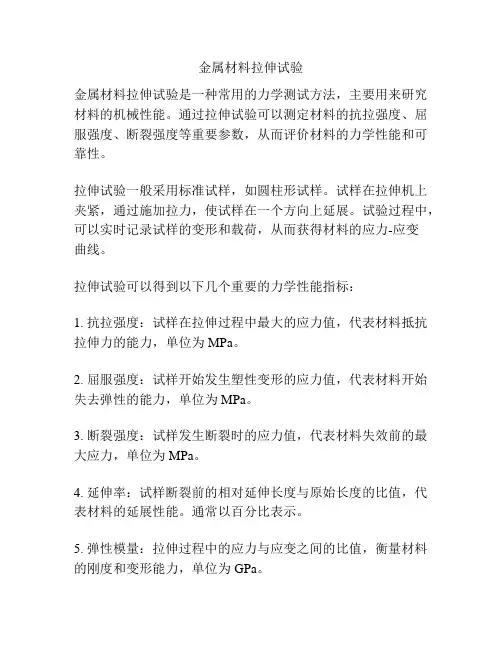 金属材料拉伸试验