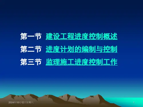 第7章—建设工程进度控制