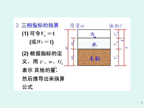 土的三相指标换算