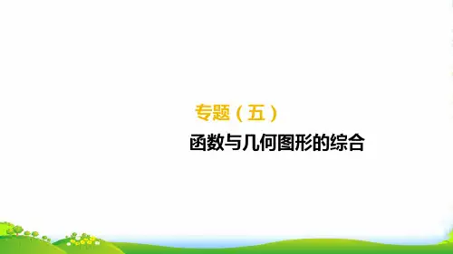 广西中考数学专题05：函数与几何图形的综合