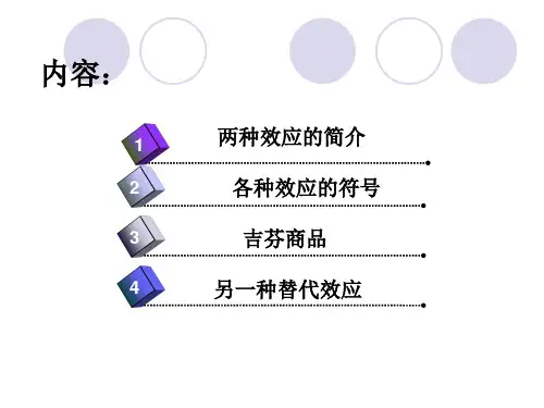 价格变动的替代效应与收入效应分解